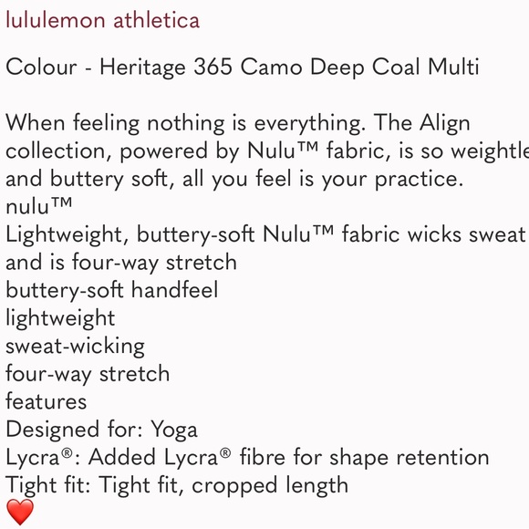 Lululemon Align T-Shirt Tee Crop Sexy Top Camouflage Yoga Sport Gym Workout Camo - Picture 7 of 7